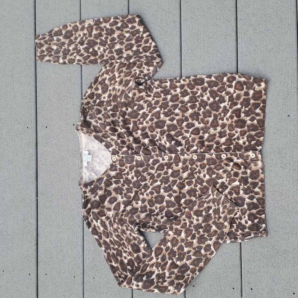 The Children's Place Animal Print Cardigan Size XL | 14